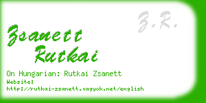 zsanett rutkai business card